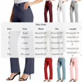 thumbnail image 4 of HAPIMO Leggings for Women Business Casual Pants High Waist Straight Pants Dress Pants Button Stretchy Trousers Office Casual Pants with Blet Loop Army Green XXL, 4 of 9