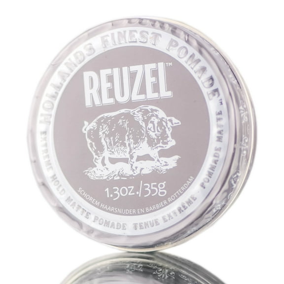 1.3 oz , Reuzel Extreme Hold Matte Pomade, hair scalp beauty - Pack of 2 w/ SLEEKSHOP 3-in-1 Comb-Brush