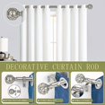 thumbnail image 2 of Silver Adjustable Curtain Rods for Windows:36-88 Inch Farmhouse Heavy Duty Curtain Rod for Bedroom Living Room,Boho Decorative Rustic Drapery Rods with Vintage Coastal Finial,Antique Silver, 2 of 8