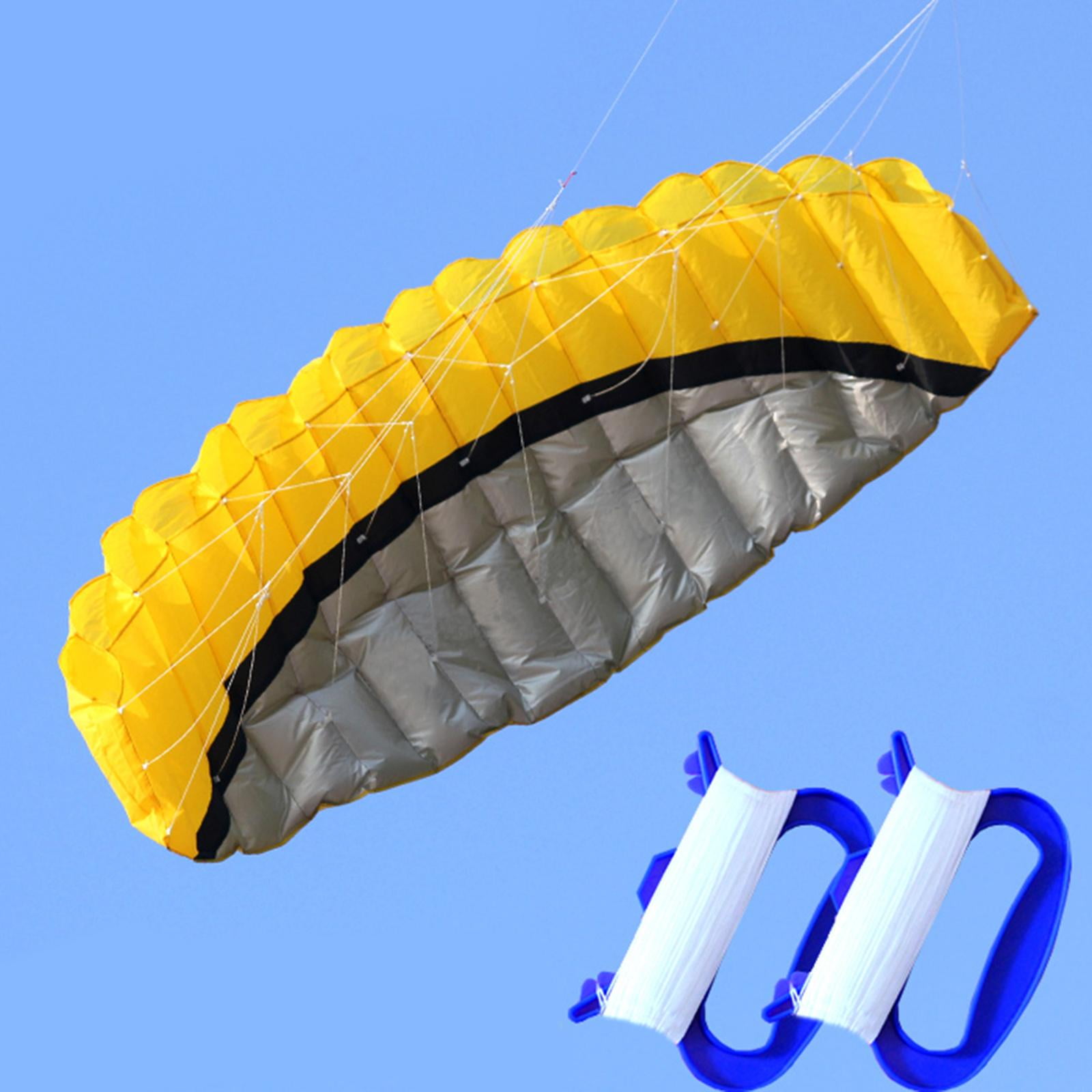 DimyFew 2.5 Line Kite, Seaside Beach Surfboard Flying Sport Parachute urfing Trainer Fly Yellow
