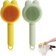 thumbnail image 1 of yeuweold Cat Comb Cat Comb 2 Rabbit Ear Pet Combs (Yellow + Green) - Massage and Hair Removal, Daily Care, 1 of 5