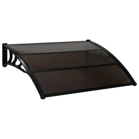 Casafoyer Door Canopy Black 47.2"x39.4" PC