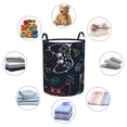 thumbnail image 4 of Fotbe Joystick Gamepad Cesto de Ropa con Asas, Cesto Impermeable de Gran Capacidad, Bolsa de Lavado para Dormitorio, Cesto de Ropa con Ruedas y Asas-Medium, 4 of 6