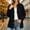 Black, variant on OGLCCG Fleece Jacket Womens Stand Collar Snap Front Sweatshirt Cardigan with Pockets Long Sleeve Soft Sherpa Coat,Size S-3XL