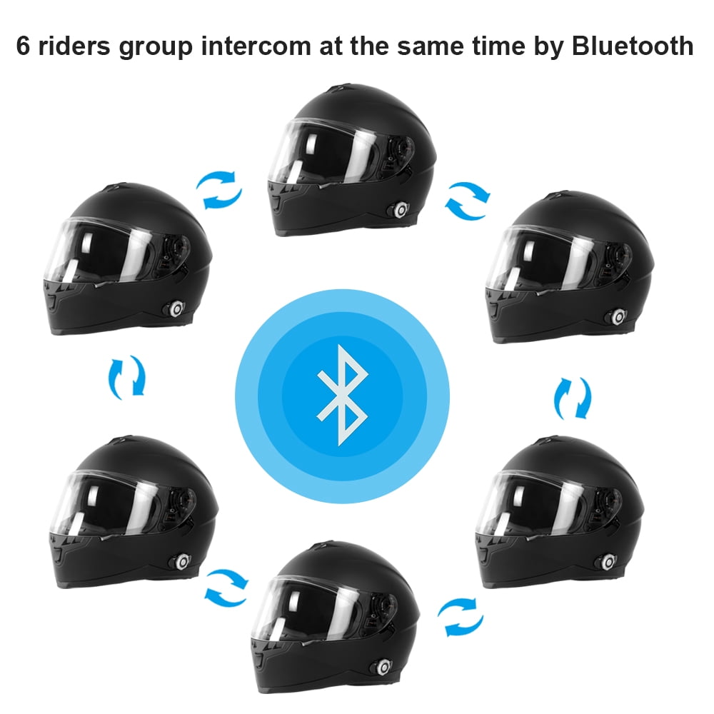 Martian Motorcycle Bluetooth Helmet Full Face Dual Visor Bluetooth Headset: HM_BFULLFACE Matt Black + Premium Leather Gloves
