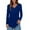 Blue, variant on EDFBUYKRS Lolmot Womens Plus Size Casual Crewneck Sweatshirt Long Sleeve Tunic Tops Patchwork Loose Fit Pullover Oversized Shirts M