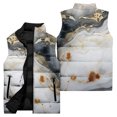 thumbnail image 3 of Ladies' Casual Fashion Sleeveless Floral Printed Cotton Vest Jacket, Khaki, Size XXXXXL, 3 of 4