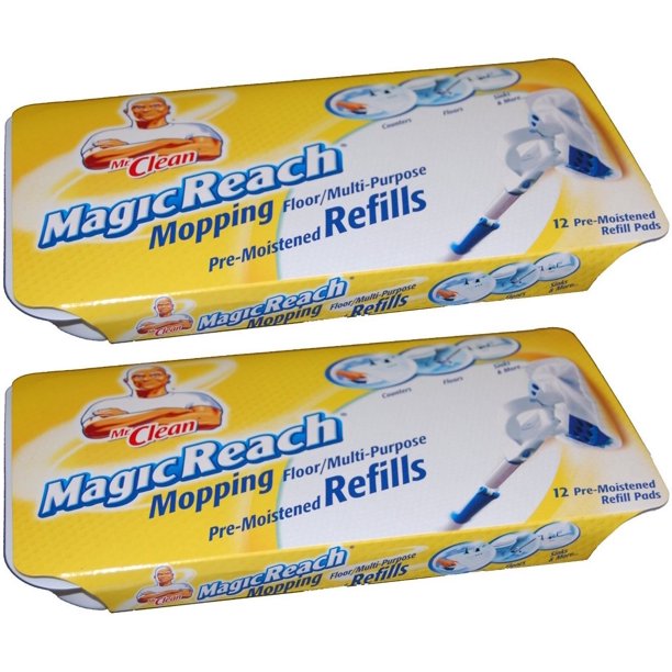 Mr. Clean Magic Reach Mopping Floor/multipurpose Pads , 24 Refill Pads