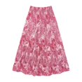 thumbnail image 5 of Wxolcjlv Women's Paisley Print Tiered Maxi Skirt Smocked Waist Bohemian Beach Long Skirts, 5 of 5