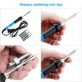 thumbnail image 4 of Soldering Iron Kit, Full Set 60W 110V Soldering Welding Iron Kit - Adjustable Temperature, 5pcs Different Tips, 4 of 11