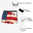 thumbnail image 3 of Pofeuu American Flag Map Print Men’s Boxer Briefs, Moisture-Wicking Underwear, Regular,Trunk-XX-Large, 3 of 5