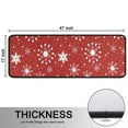 thumbnail image 5 of Kitchen Rugs Sets Of 2,Red Christmas Snowflake Pattern Anti Fatigue Kitchen Mat Rugs Non Slip Washable,Decorative Kitchen Floor Mats for Kitchen,Sink,Laundry,17"x47"+17"x47", 5 of 5