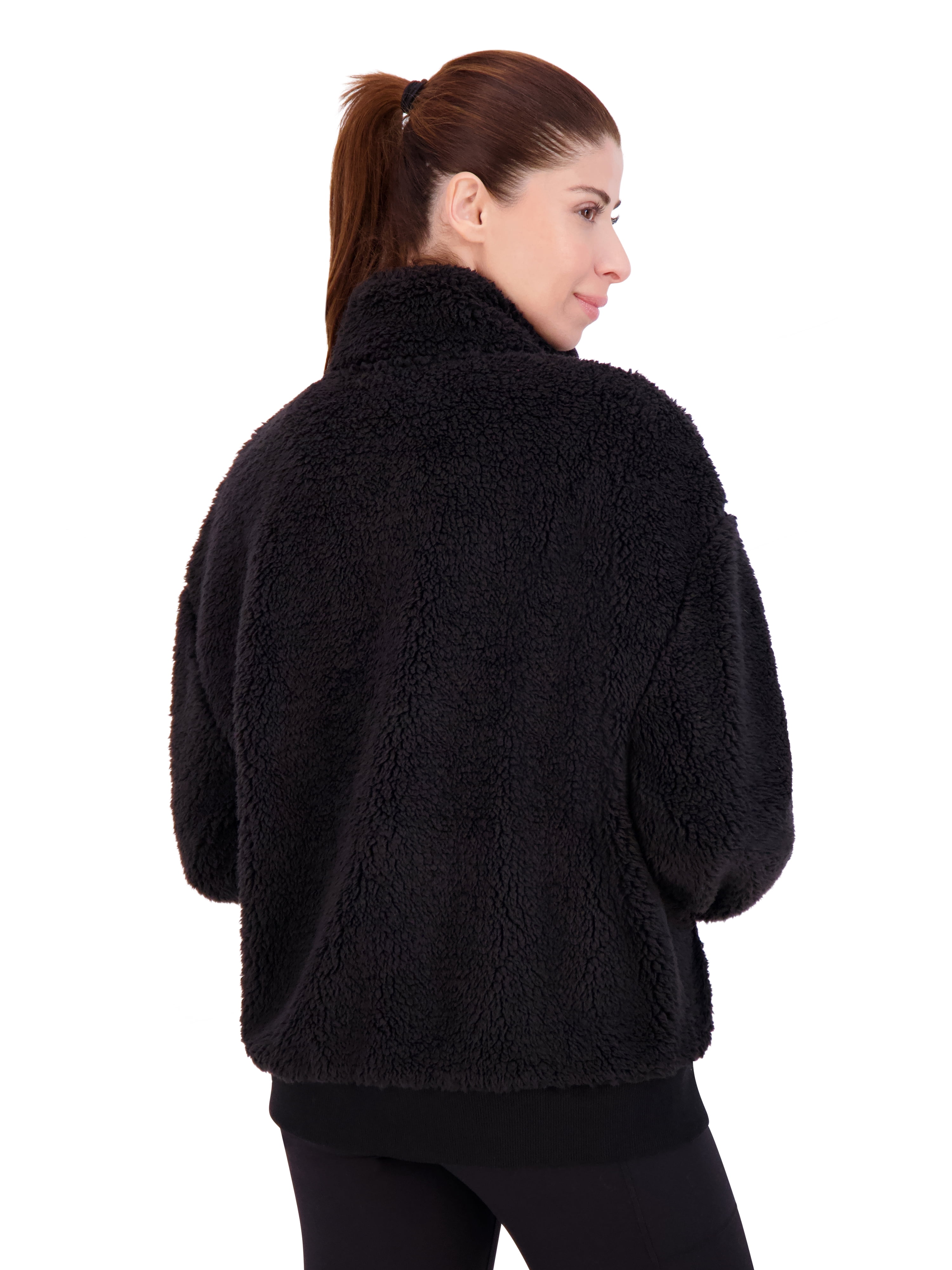 Reebok Women's and Women's Plus Size Achiever Sherpa Jacket, Sizes XS-4X
