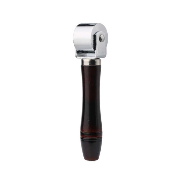 Yuarrent Rodillo de presión plano de acero inoxidable para madera, rodamiento de rueda de cuero, pegamento para estampado, rollo de laminación, Cocina y Comedor Negro/26mm Yuarrent HA077468-04