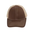 thumbnail image 4 of Top Headwear Heavy Cotton Twill Trucker Cap - Brown/Tan, 4 of 4