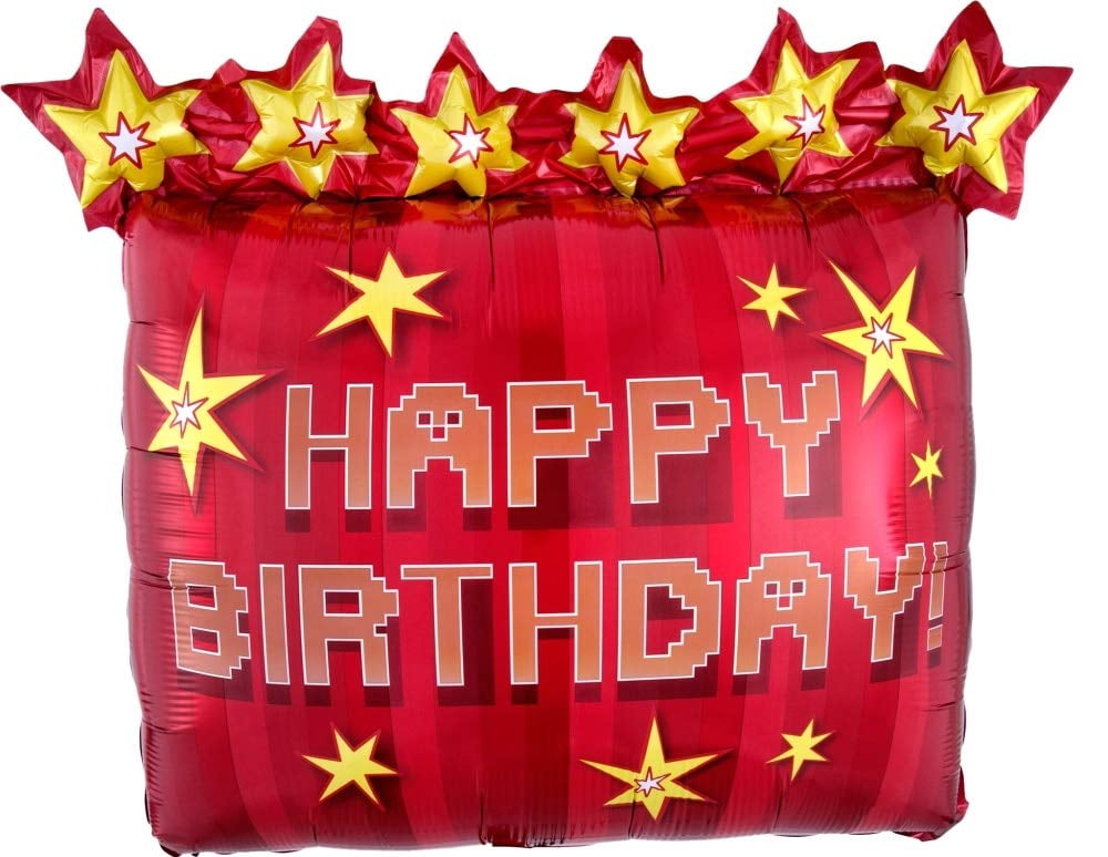 Video Game 6th Birthday Party Supplies TNT Pixelated Balloon Bouquet Decorations