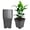 Black, variant on Square Pots Plant Pots Grow Pots Container for Planting Soil Plants 0.63 Gallon 10Pcs