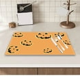 thumbnail image 4 of Isvgxsz Clearance Halloween Placemats Pumpkins Table Mats Happy Halloween Place Mats Washable Witches Table Decoration for Indoor Outdoor Halloween Party Kitchen Dining Table, 4 of 6