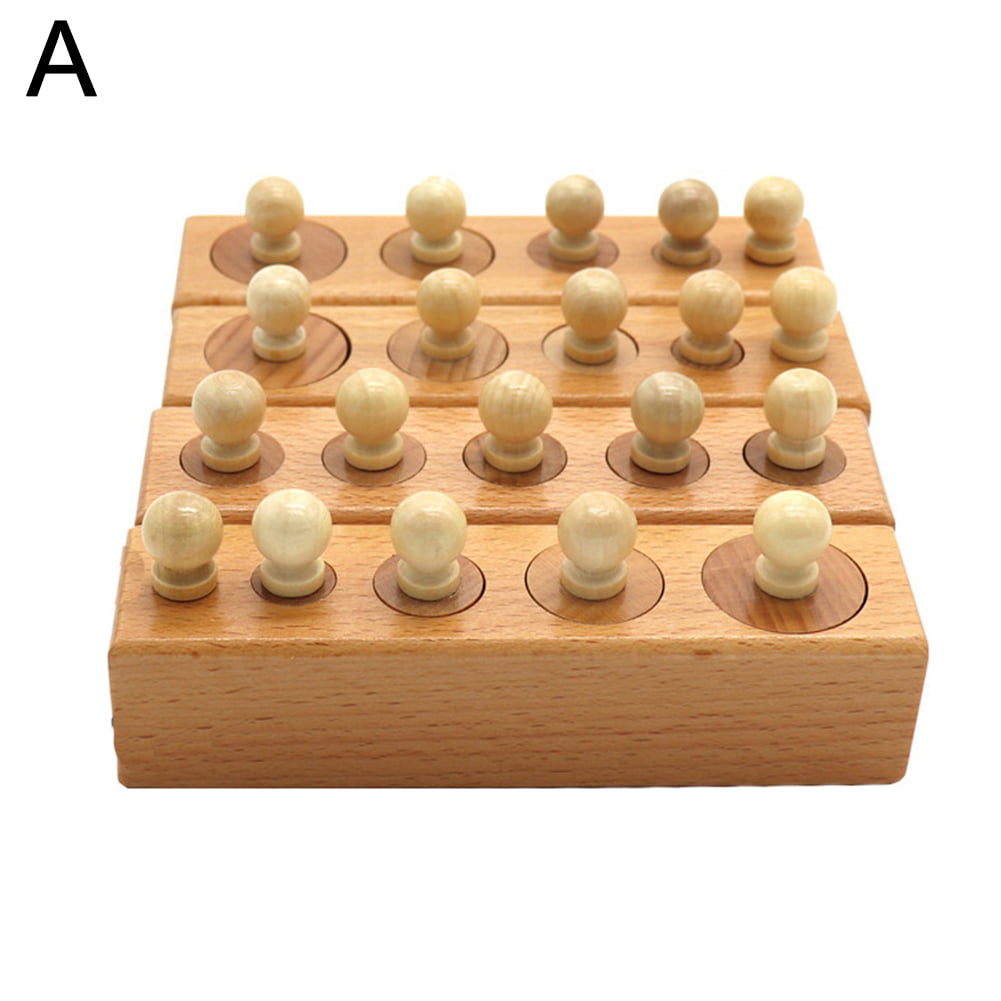 Montessori Educational Wooden Toys For kids Board Cylinder Count Block YW 