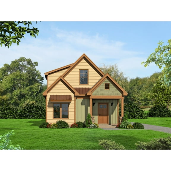 763-1228: Traditional Craftsman 3 Bed, 2 Bath Luxury Home Plan, 1997 Sq Ft: Full Blueprints with License to Build by Home Plan Marketplace - Lesuto