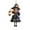 Black, variant on BinKFF Halloween Decorations Outdoor Hanging Witch Decor, Halloween Hanging Ghost Decorations Straw Windsock Pendant Ornaments for Patio Lawn Garden Party Halloween Decorations