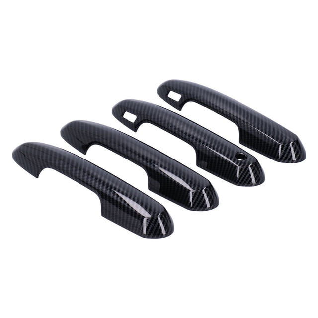 Cubiertas para manijas de puertas Bling Bling 4 piezas Estilo de fibra de carbono