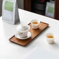 thumbnail image 5 of 2X Bandeja de Madera de Nogal para Servir, Rectangular, Rectangular, para Té, Café, Aperitivos, Desayuno, Sushi, Postre, Pastel, de 30 cm, 5 of 5