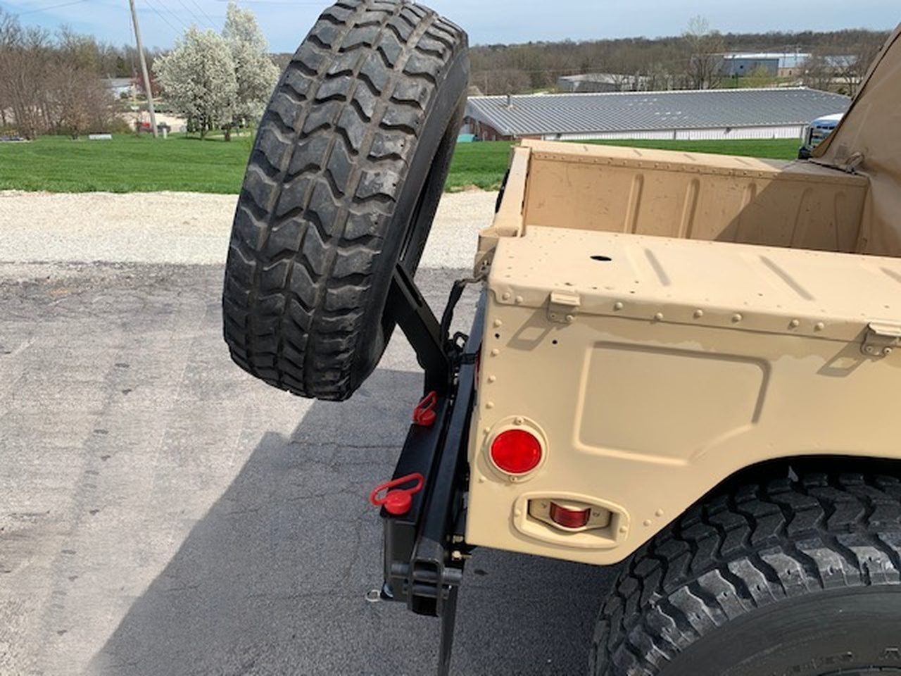 Swing Out Tire Carrier Steel Compatible with Humvee M998 M1026 H1