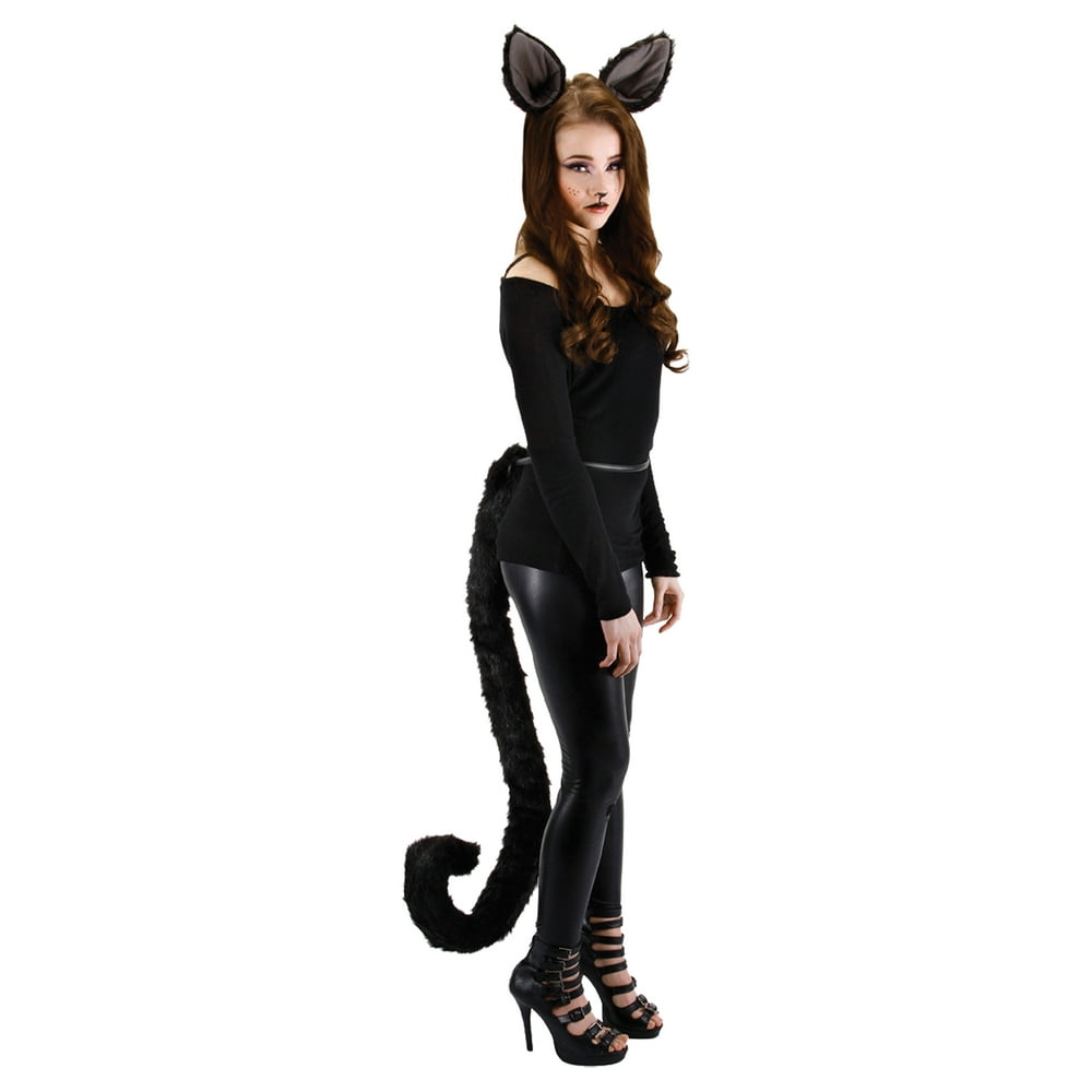 Deluxe Kitty Cat Ears Adult Costume Accessory - Walmart.com - Walmart.com