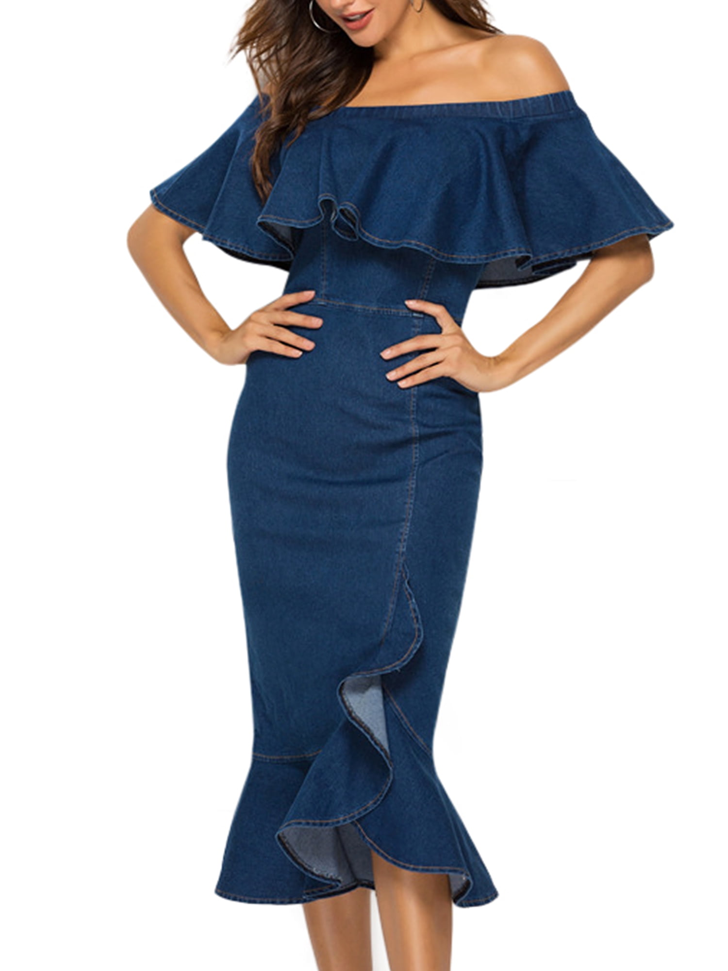 Aliexpress.com : Buy Finejo Solid Split Front Slim Fit Long Maxi Sexy Dress Casual V Neck Long 