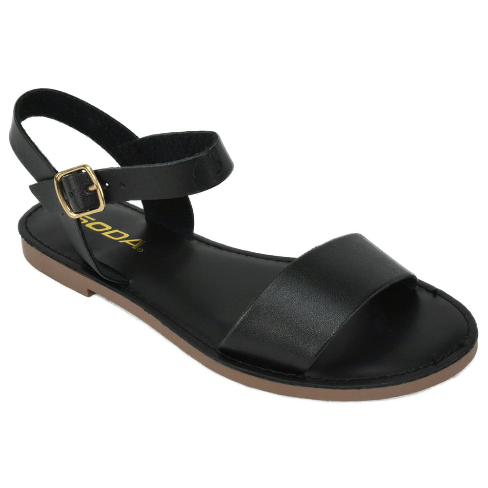 SODA - Soda Shoes Women Basic Gladiator Sandals Ankle Strap Open Toe ...