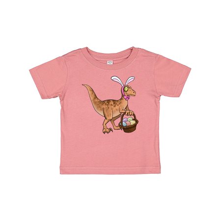 

Inktastic Easter Velociraptor with Bunny Ears Gift Baby Boy or Baby Girl T-Shirt