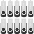 thumbnail image 1 of Unidad flash USB Enfain 32 GB USB 3.0, paquete de 10 (negra), 1 of 8