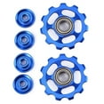 thumbnail image 2 of 2Pcs Aluminum Alloy Bike Wheel Rear Derailleur Pulley 11T for (Blue), 2 of 3