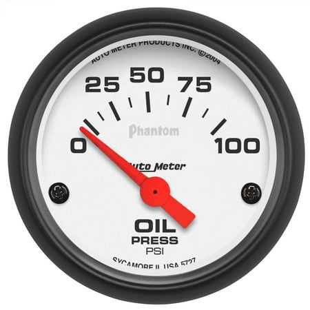 AUTO METER 5727 2IN OIL PRESS, 0-100 PSI, SSE, PHANTOM