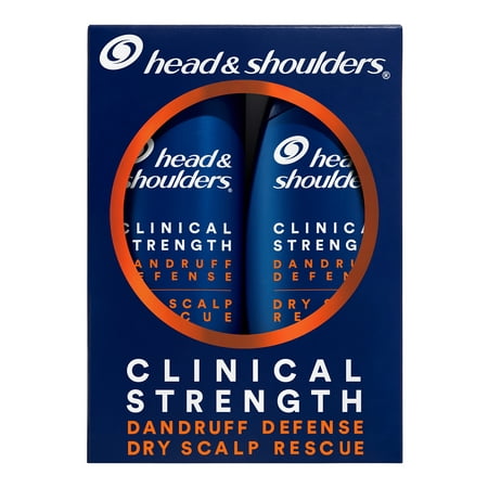 Head & Shoulders Clinical Dandruff Defense and Dry Scalp Rescue Shampoo Dual Pack - 27 fl oz