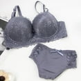 thumbnail image 3 of Women's Maternity Underwear Set, Solid Color Wireless Bra with Underwire for Support, Perfect for Daily Wear and Sleeping Comfort #Gray,75B, 3 of 8
