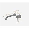 thumbnail image 5 of All copper and gold, concealed wallmounted basin mixer, hot and cold water basin, sink mixer, black (Archaize)., 5 of 5