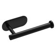 thumbnail image 1 of Soporte para toallas de papel, soporte para rollo de cocina, montaje en pared o armario, autoadhesivo, sin taladro, dispensador de rollo de papel Corto negro, 1 of 9