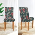 thumbnail image 3 of Yayeee 4 Pack Dining Chair Covers Stretch Parson Chairs Slipcovers Seat Protector, Green Christmas Candy Canes, 3 of 6