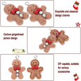 thumbnail image 3 of 20Pcs Resin Pendants Mini Gingerbread Man Beads Gingerbread Man Charms For Jewlery Making, 3 of 4