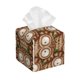 thumbnail image 1 of Balery Beautiful Owl Porta Pañuelos de Cuero con Estampado – Funda Moderna Cuadrada para Caja de Pañuelos, Dispensador 5x5x5'', 1 of 7