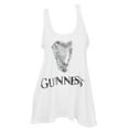 thumbnail image 1 of Guinness Women's White Distressed Logo Tank Top-Large, 1 of 1