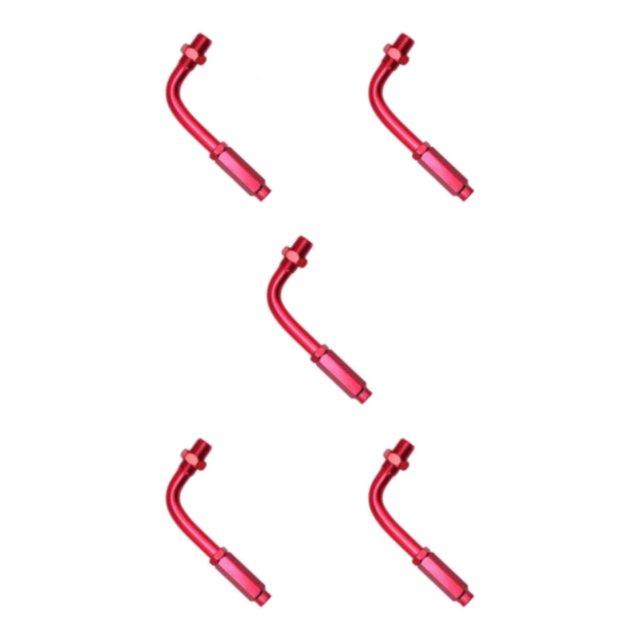 Wweixi 90 Degree Universal Motorcycle Throttle Cable Adjuster for Bikes Smooth and Precise Control Red 80x42mm 5Set