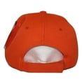 thumbnail image 4 of Three Horse Head Neon Orange Printed Baseball Cap Hat, 4 of 5