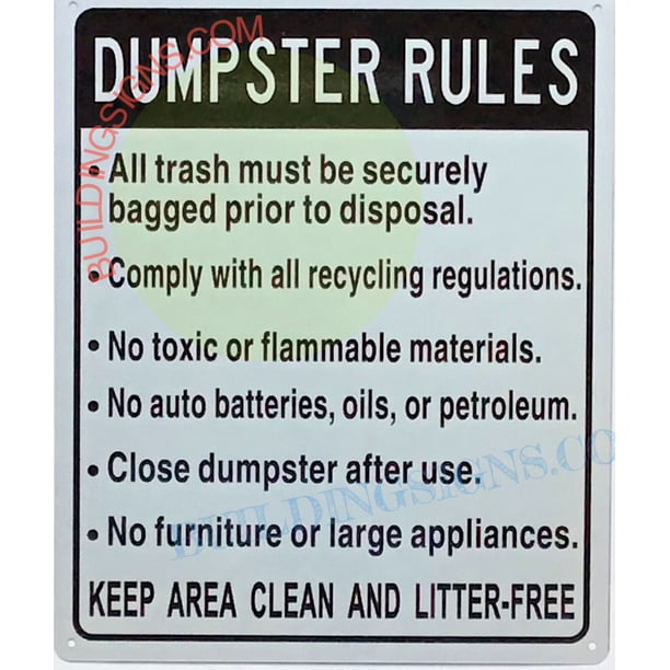 Garbage Day Sign