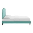 thumbnail image 6 of Modway Lindsey Performance Velvet Queen Platform Bed in Mint, 6 of 10