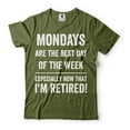 thumbnail image 4 of Mondays Are The Best Day Shirt Funny Retirement Tee I'M Retired Shirt Retired Shirts (3X-Large Navy Blue), 4 of 6