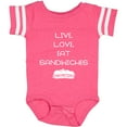 thumbnail image 3 of Inktastic Live Love Sandwiches Boys or Girls Baby Bodysuit, 3 of 5
