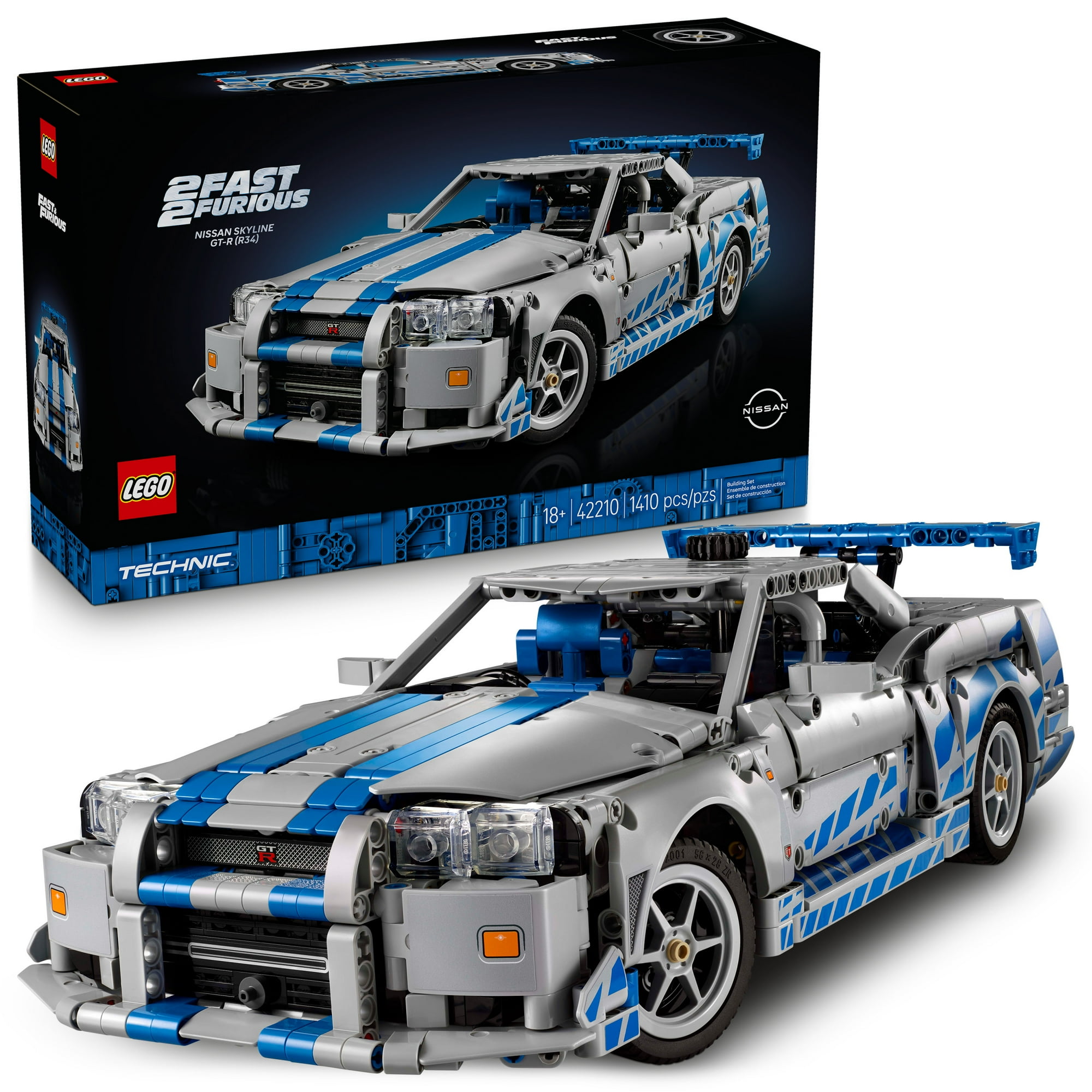 LEGO Technic 2 Fast 2 Furious Nissan Skyline GT-R (R34) Car - DIY